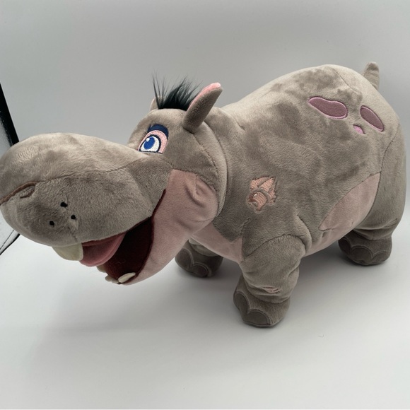 Disney Store Lion Guard Beshte 16" Plush Grey Hippo Stuffed Animal Toy Lion King - Picture 1 of 8